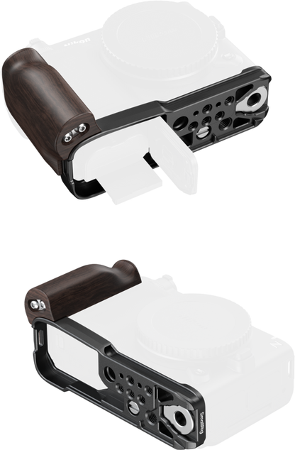 SmallRig 5906 L-Shaped Mount Plate with Wooden Handle for Nikon ZR