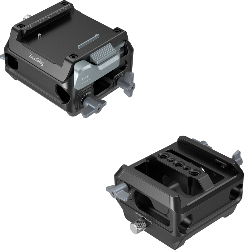 SmallRig 5366 Manfrotto-Type Mount Plate Kit with 15mm Dual Rod Clamp