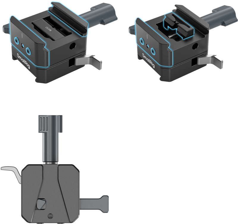 SmallRig 5690 V-Mount Battery Mount Plate Kit for Arca-Swiss Plate / NATO Rail