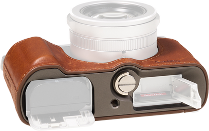 SmallRig 5699 Leather Half Case for Panasonic LUMIX L10 Brown