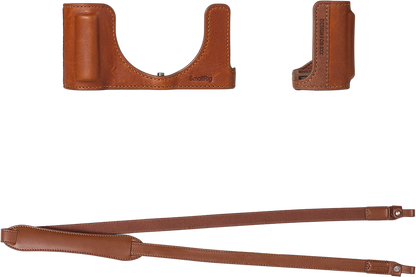 SmallRig 6275 Leather Half Case Kit for Panasonic LUMIX L10 Brown