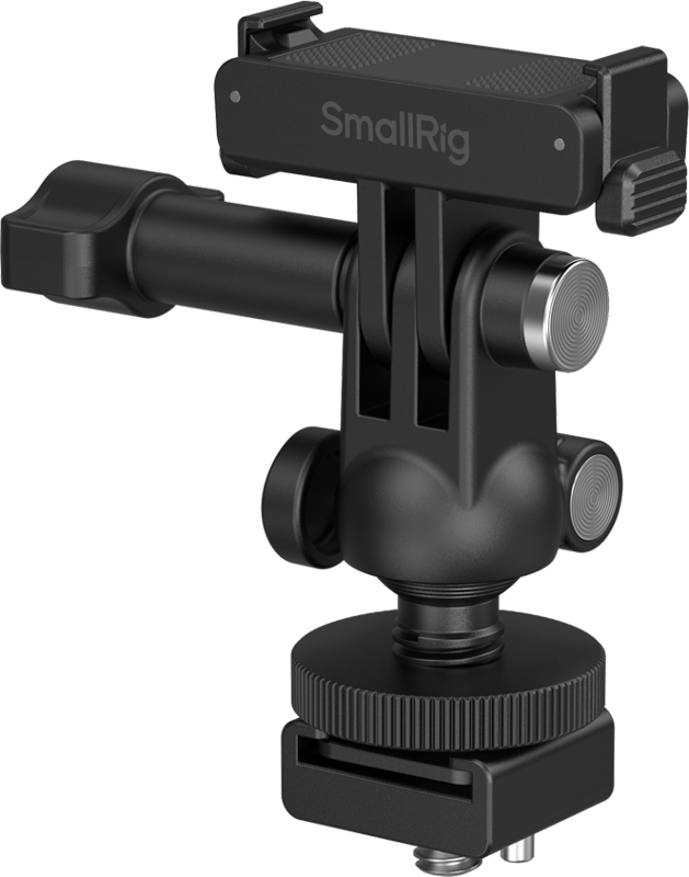 SmallRig 6396 QR Adapter Support with Cold Shoe Mount and Ball Head for DJI Osmo Action 6 / Nano