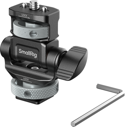 SmallRig 6313 Monitor Support for Horizontal & Vertical Shooting with Cold Shoe Mount