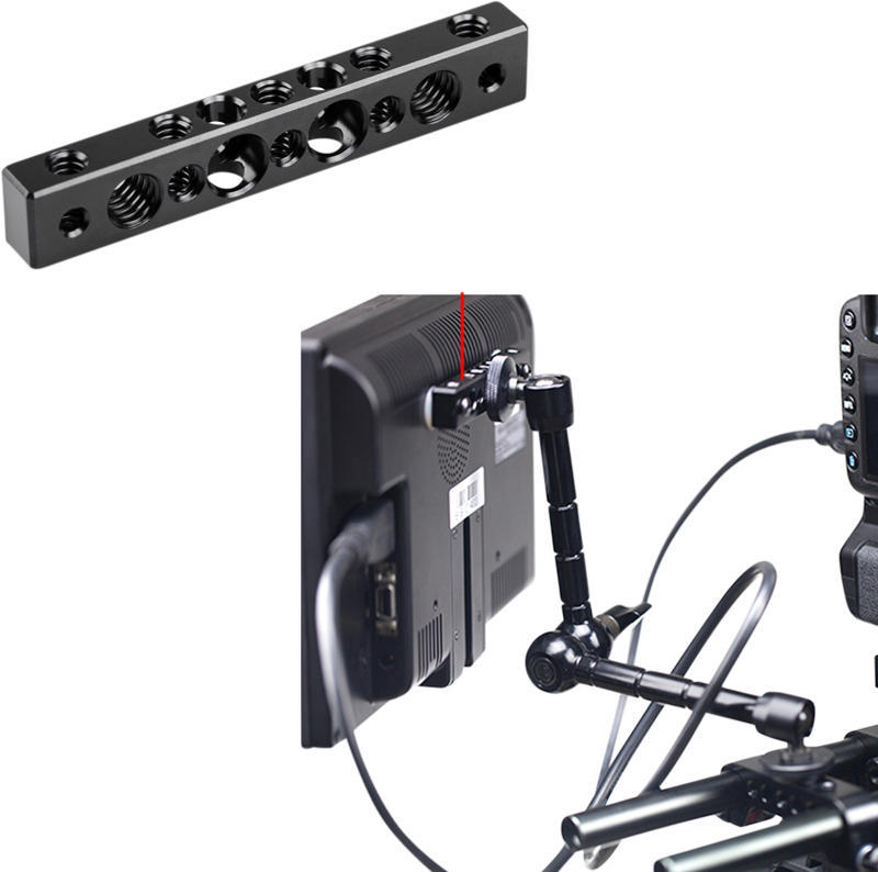 SmallRig 1091 Cheese Bar w/ 1/4" & 3/8" Screw Hole