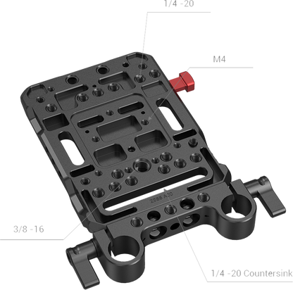 SmallRig 3016 Battery Plate V-Mount w Rod Clamp