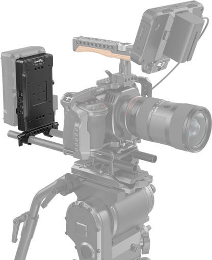 SmallRig 3203 Advanced V-Mount Battery Mount Plate with Dual 15mm Rod Clamp