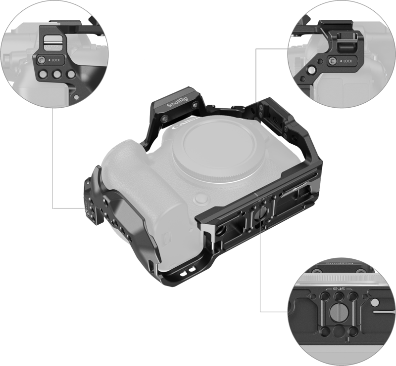 SmallRig 4159 Cage For Canon EOS R6 MKII