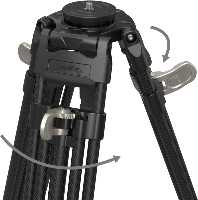SmallRig 4167 FreeBlazer Heavy-Duty Carbon Video Tripod