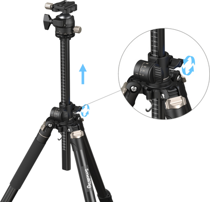 SmallRig 4288 Tripod with Lateral Center Column CT200