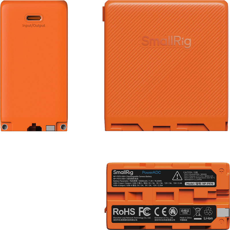 SmallRig 4576 Camera Battery USB-C Rechargable NP-F970