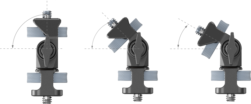 SmallRig 4886 Swivel and Tilt Adjustable Monitor Support with 1/4"-20 Screws