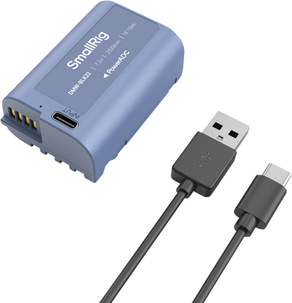 SmallRig 4906 Camera Battery USB-C Rechargeable DMW-BLK22