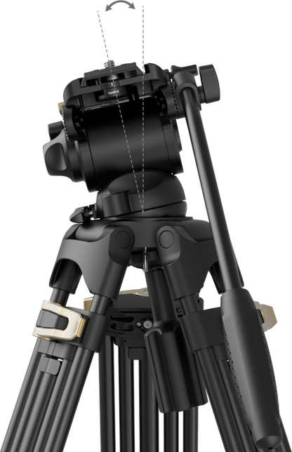 SmallRig 4686 Heavy-Duty Fluid Head Video Tripod Kit AD-01S
