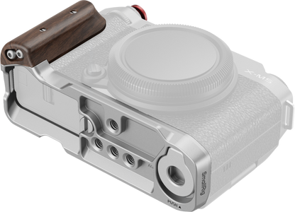 SmallRig 5261 L-Shape Mount Plate with Wooden Handle for FUJIFILM X-M5 Sliver