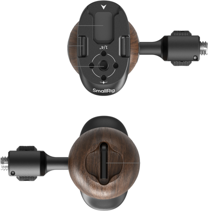 SmallRig 5238 Wooden Side Handle with 1/4"-20 & 3/8''-16 ARRI Locating Screws