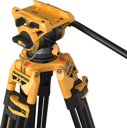 SmallRig 5523 Video Tripod with Heavy-Duty Fluid Head AD-01 (BumbleBee Edition）