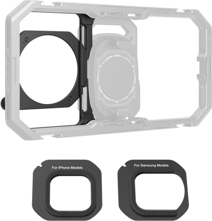 SmallRig 5277 67mm Threaded Filter Adapter with Detachable Sunhoods for Universal Phone Cage 4299