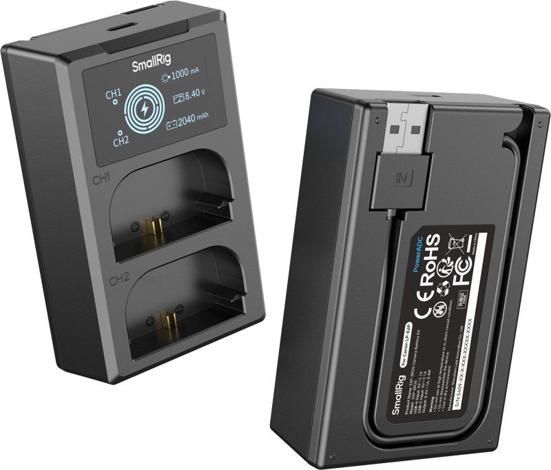 SmallRig 5409 Camera Battery and Charger Kit for Canon LP-E6P