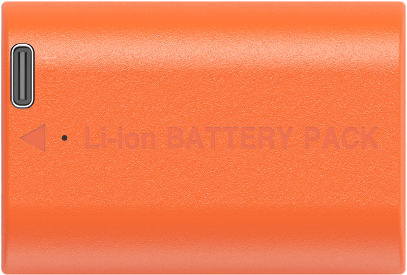 SmallRig 5407 Camera Battery USB-C Rechargeable Canon LP-E6P Orange