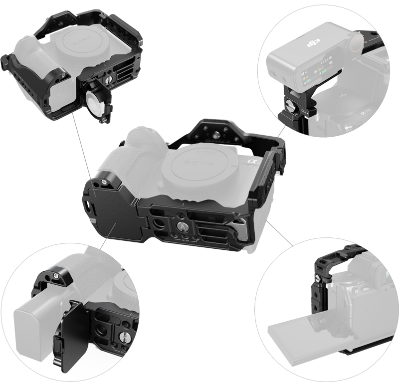 SmallRig 5583 Cage with Airtag Slot for Sony A 7R V / 7 IV / 7S III / 1 / 7R IV / 7 V