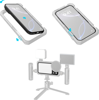 SmallRig 5793 FilMov Lightweight Photography Bumper Case for iPhone 17 Pro Max Black