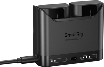 SmallRig 5487 Turbo Charging Kit for DMW-BLK22 Camera Batteries