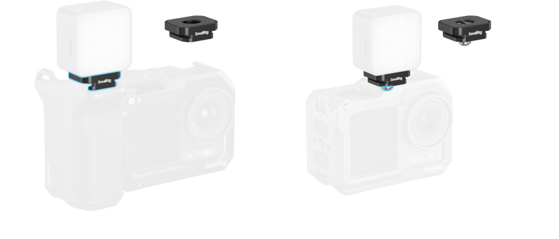 SmallRig 5472 Mount Plate with Cold Shoe Mount (4pcs)