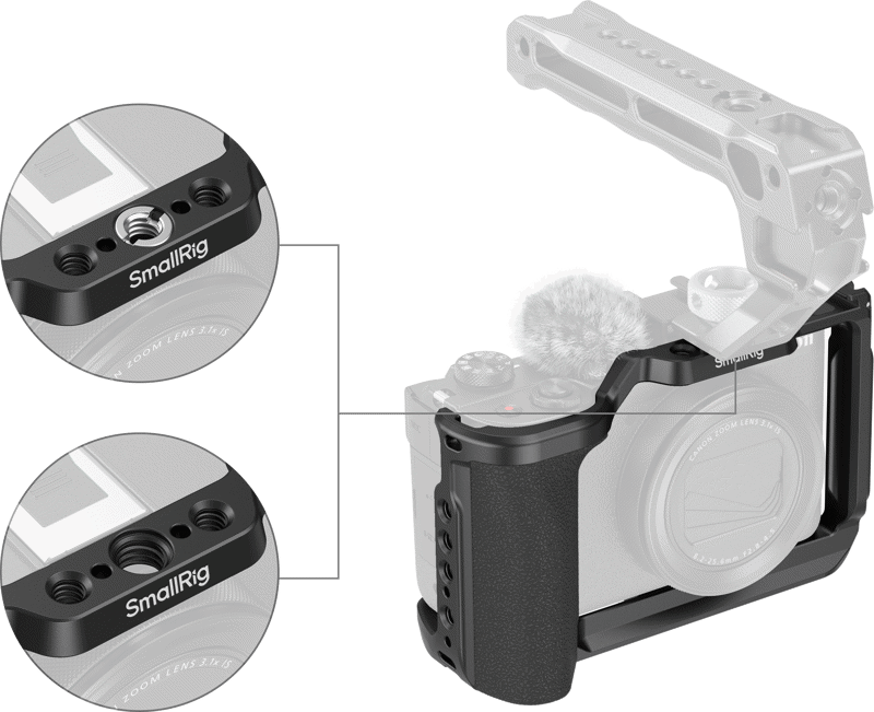 SmallRig 5807 Cage for Canon PowerShot V1 (Black)