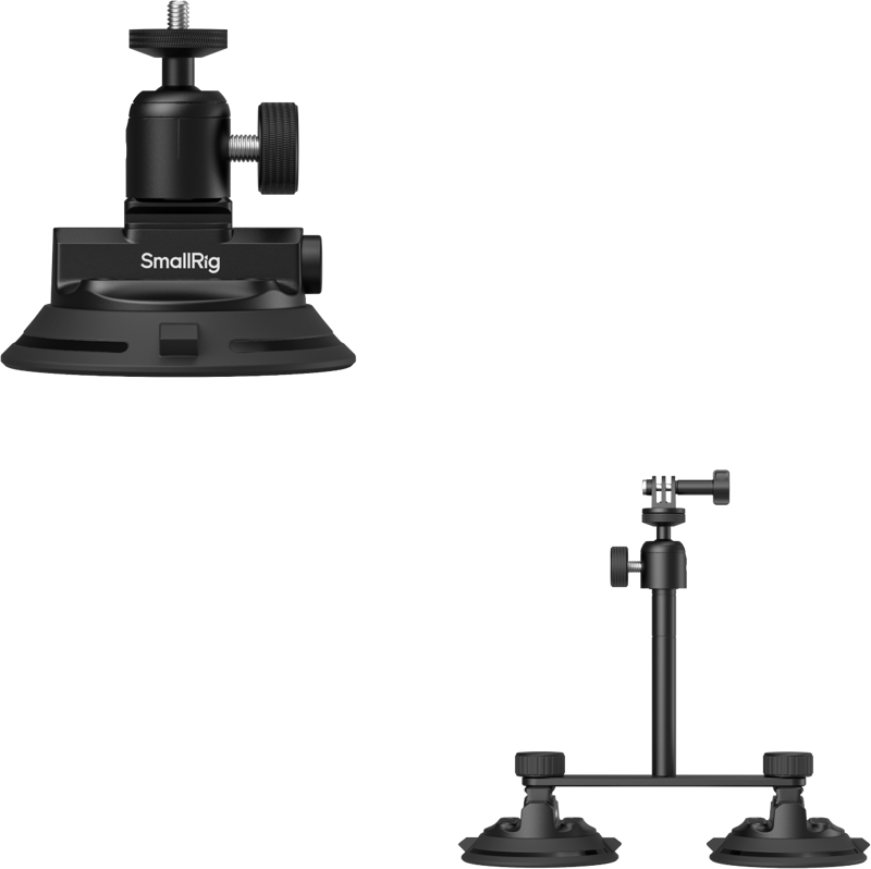 SmallRig 5843 Vehicle Suction Cup Support Kit for Action Cameras