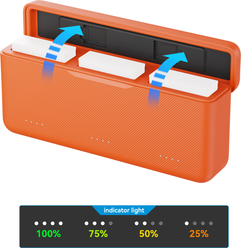 SmallRig 5922 Charging Case for Batteries for DJI Action 6