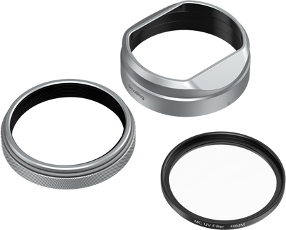 SmallRig 5851 UV Filter with Lens Hood Kit for FUJIFILM X100VI / X100V (Silver)