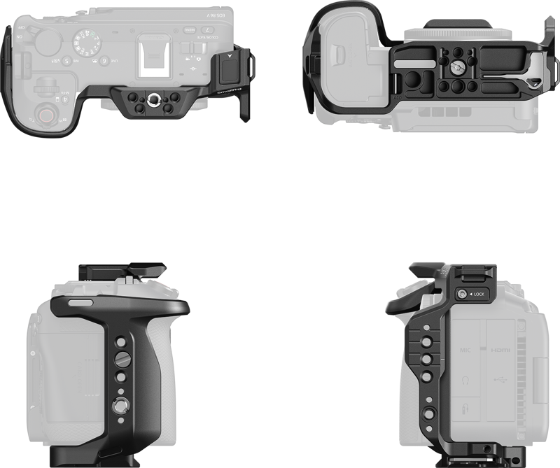SmallRig 6372 HawkLock Quick Release Cage for Canon EOS R6 V
