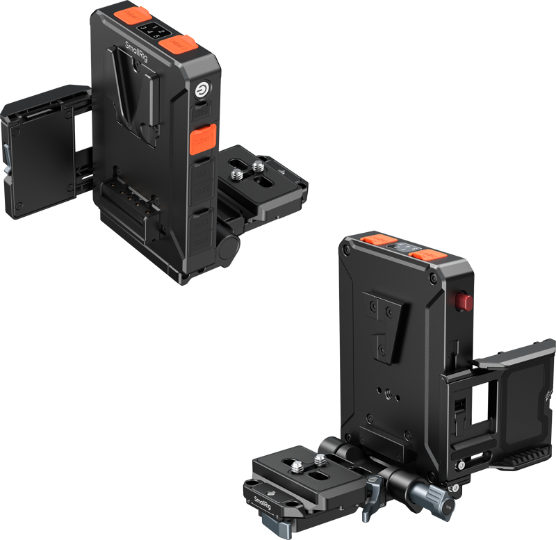 SmallRig 5899 Intelligent V-Mount Battery Adapter Plate Compatible with Arca-Swiss