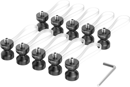 SmallRig 6527 Cable Clamp (10pcs) Black