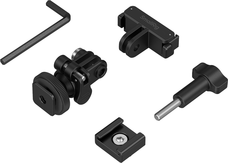 SmallRig 6396 QR Adapter Support with Cold Shoe Mount and Ball Head for DJI Osmo Action 6 / Nano