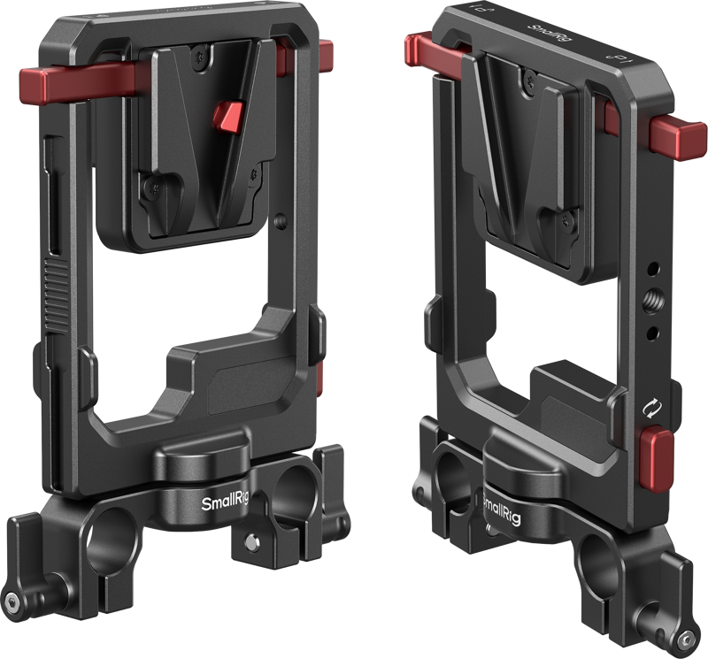 SmallRig 6273 Rotatable V-Mount Battery Plate with Dual V-Locks and 15mm Dual Rod Clamp