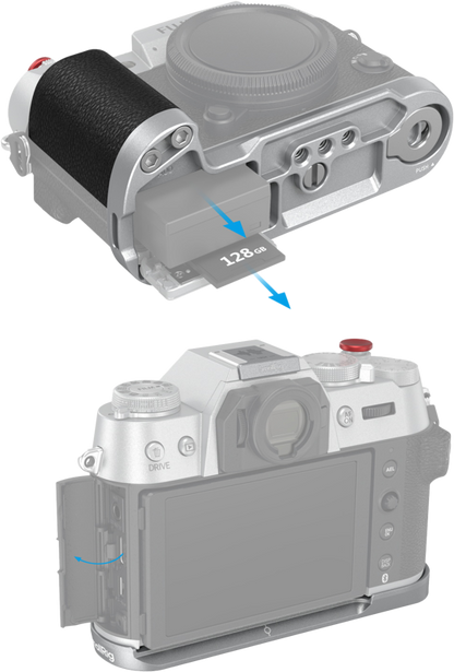 SmallRig 4713 Silicone L-Shape Handle for Fujifilm X-T50 Silver