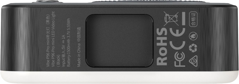 SmallRig 4660 Vibe P96 Pro mini LED Video Light Black