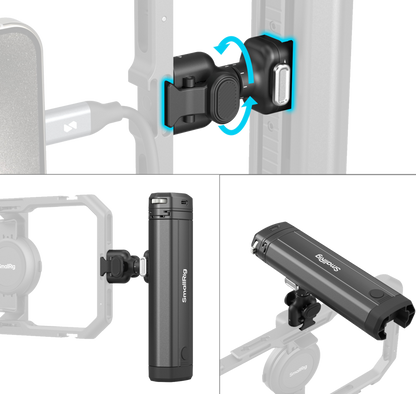 SmallRig 4841 Rotatable Bilateral Quick Release Side Handle with Wireless Control/M.2 SSD Enclosure