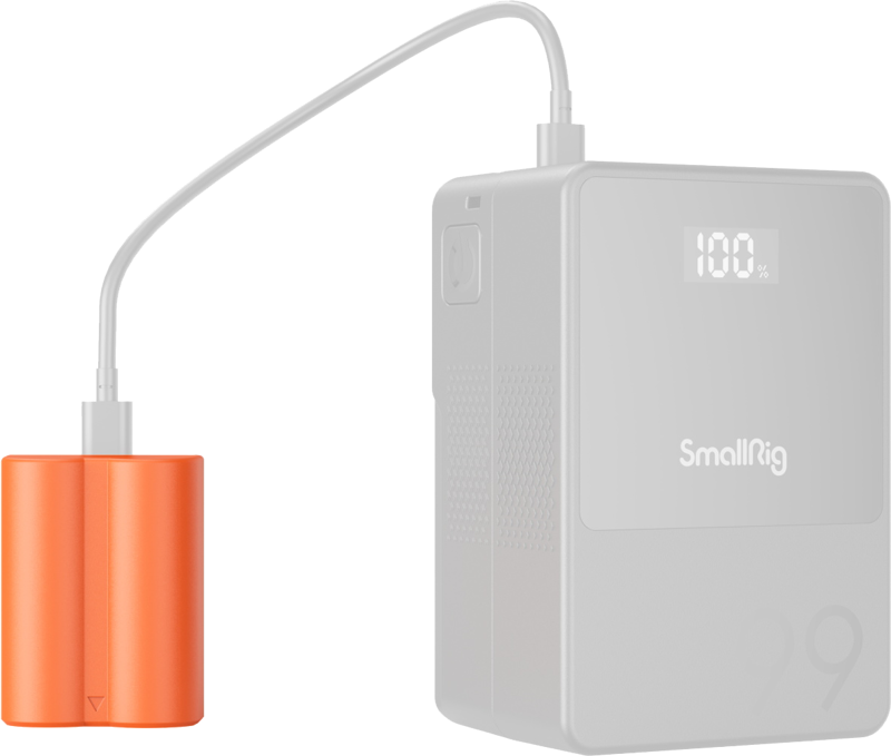 SmallRig 4970 NP-W235 USB-C Rechargeable Camera Battery Orange