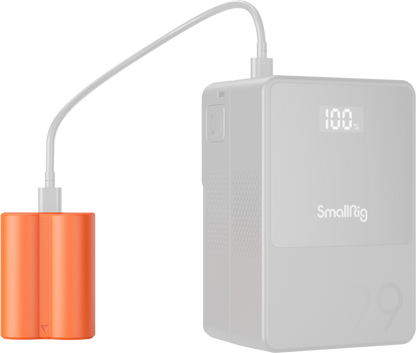 SmallRig 4970 NP-W235 USB-C Rechargeable Camera Battery Orange