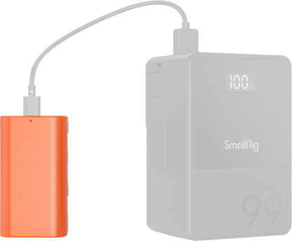 SmallRig 4971 NP-F550 USB-C Rechargeable Camera Battery Orange