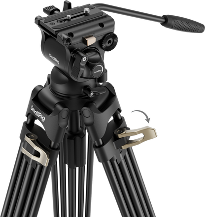 SmallRig 4686 Heavy-Duty Fluid Head Video Tripod Kit AD-01S