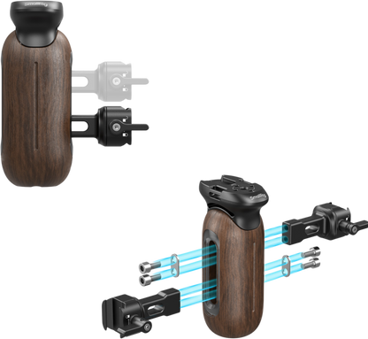 SmallRig 5239 Wooden Side Handle with NATO Clamp