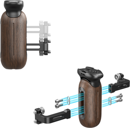SmallRig 5237 Wooden Side Handle with 1/4"-20 Screw