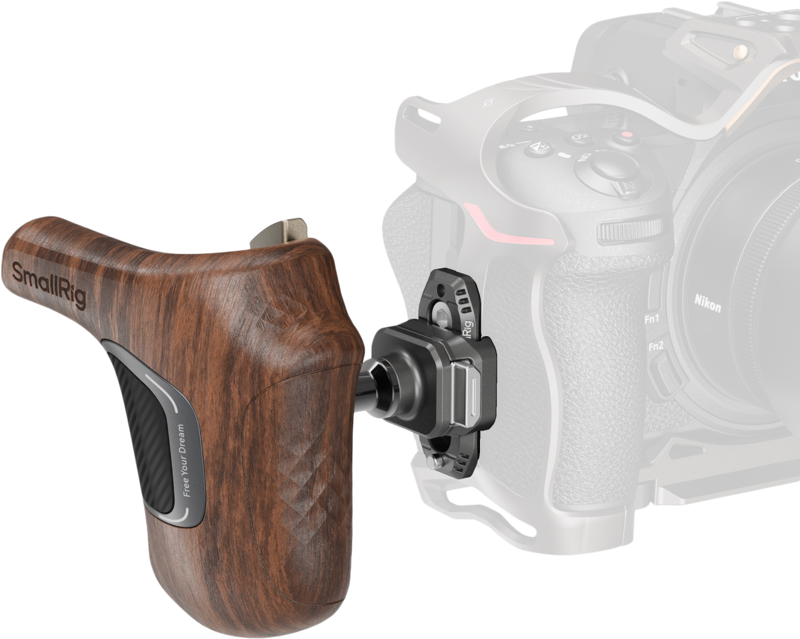 SmallRig 5192 ImageGrip Series Wooden Handle with NATO Clamp (Right Side)