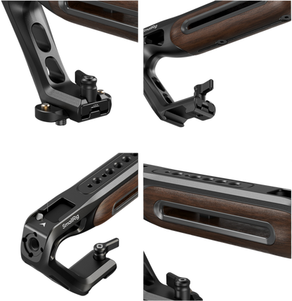 SmallRig 5251 Wooden Top Handle with NATO Clamp