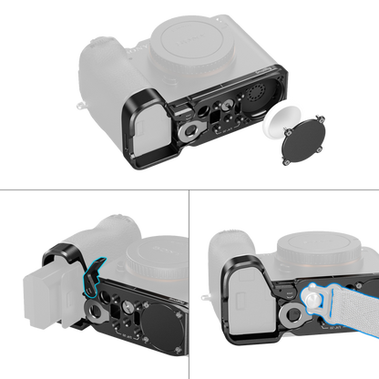 SmallRig 5481 Baseplate with Airtag Slot for Sony A7C II / A7CR Black