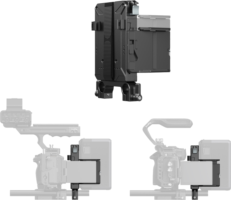 SmallRig 5226 V-Mount Battery Mount Plate Kit for 15mm LWS Rods
