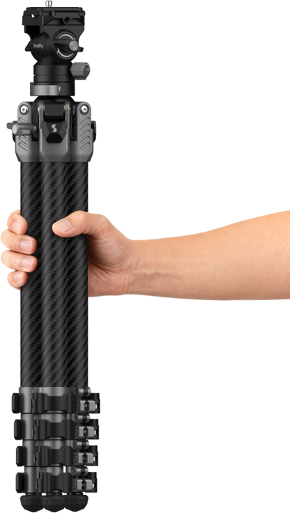 SmallRig 5477 Portable Video Carbon Fiber Tripod AP255Pro